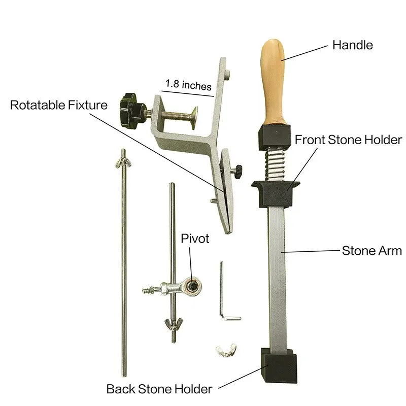 Manual Fixed Angle Sharpener Rotatable Angle Adjustable For Sharpening Diamond Quick Cutting Edge Clamp Table Holder