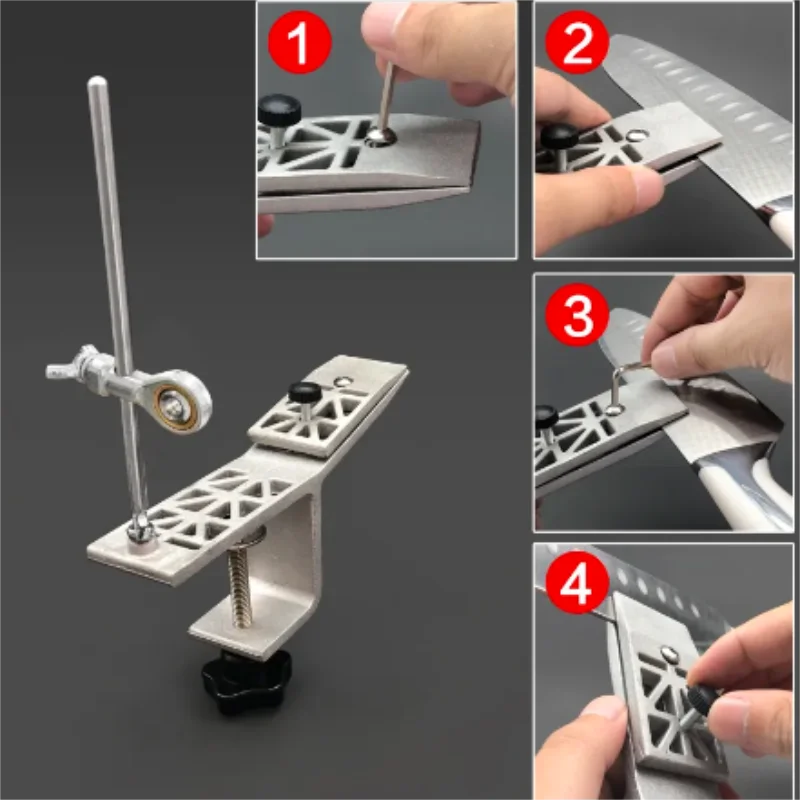 Manual Fixed Angle Sharpener Rotatable Angle Adjustable For Sharpening Diamond Quick Cutting Edge Clamp Table Holder