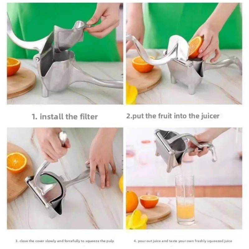 Manual Juice Squeezer Aluminum Alloy Hand Pressure Juicer Pomegranate Orange Lemon Sugar Cane Juice Kitchen Bar Fruit Manual Juice Squeezer Aluminum Alloy Hand Pressure Juicer Pomegranate Orange Lemon Sugar Cane Juice Kitchen Bar Fruit