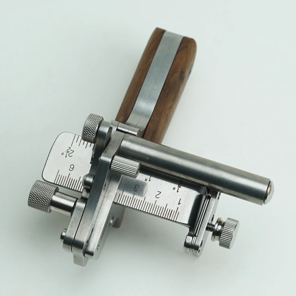 Manual Leather Strip Cutter Roller Type 10-60MM Adjustable Leathercraft Belt Cutting Tool with Metric-Inch Double Scale Manual Leather Strip Cutter Roller Type 10-60MM Adjustable Leathercraft Belt Cutting Tool with Metric-Inch Double Scale
