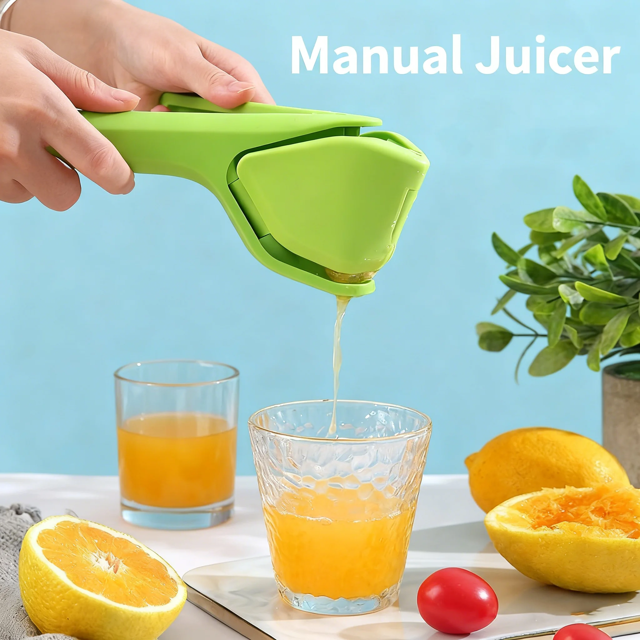 Manual Lemon Juicer, Foldable and Portable, Orange Juicer Clip, Hand-Pressed Juicer, Lemon Hand Press Tool Manual Lemon Juicer, Foldable and Portable, Orange Juicer Clip, Hand-Pressed Juicer, Lemon Hand Press Tool
