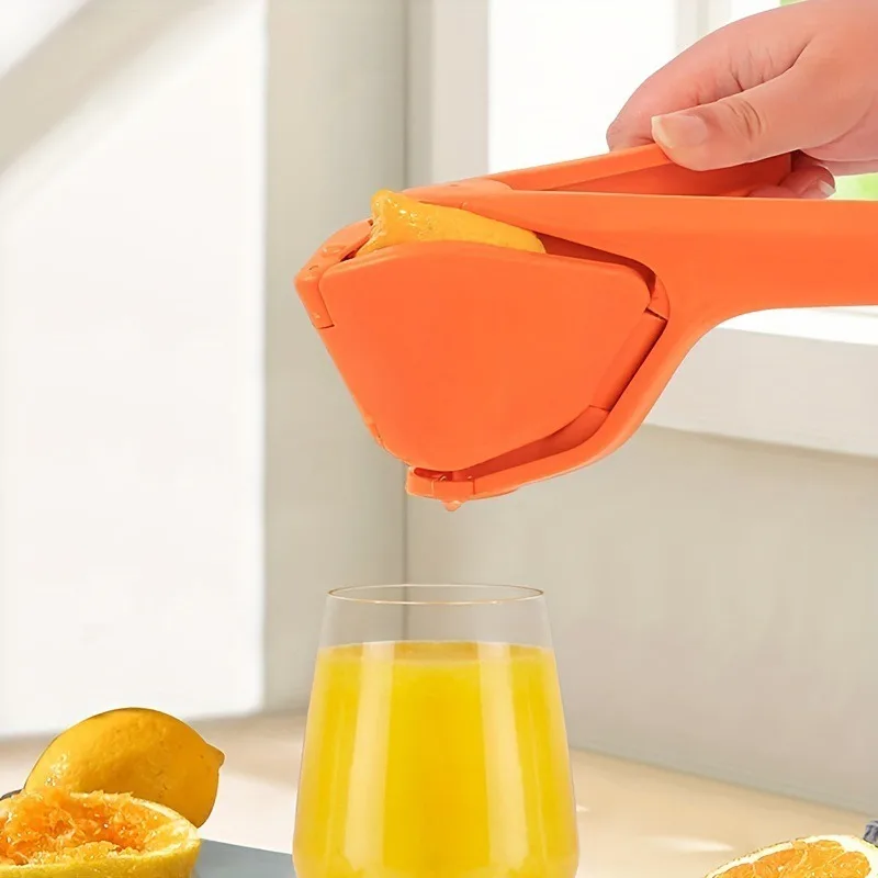Manual Lemon Juicer, Foldable and Portable, Orange Juicer Clip, Hand-Pressed Juicer, Lemon Hand Press Tool