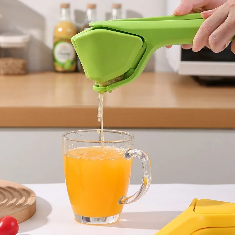 Manual Lemon Juicer, Foldable and Portable, Orange Juicer Clip, Hand-Pressed Juicer, Lemon Hand Press Tool