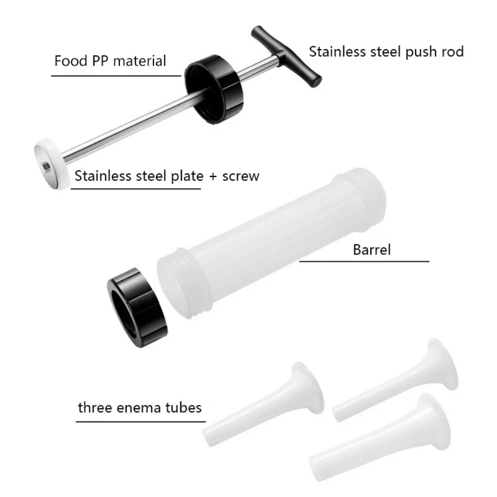Manual Sausage Filling Machine Meat Stuffer Filler Salami Make Sausage Machine Homemade Sausage Tools Kitchen Supplies
