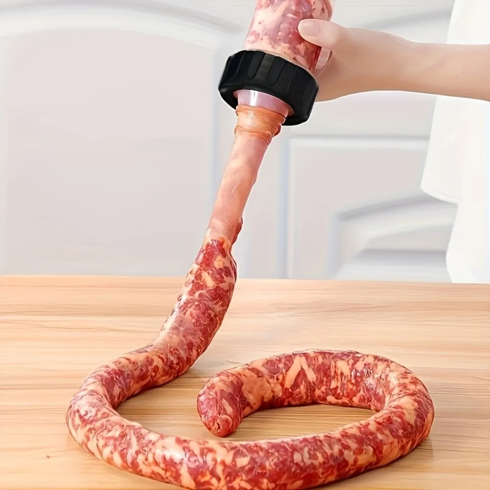 Manual Sausage Stuffing Machine Handheld Sausage Maker Tool Syringe for Homemade Sausage Kitchen Gadget for Party Food