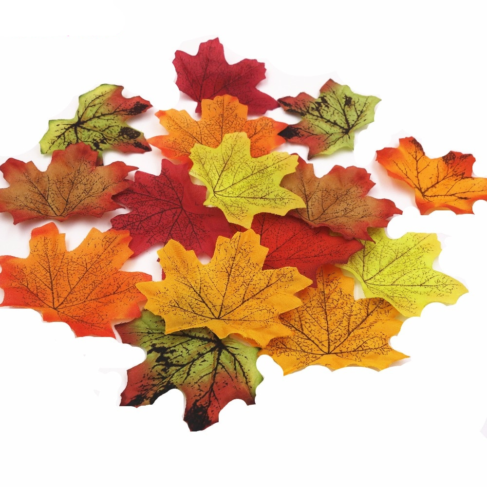 Maple Leaf Cloth Fake Autumn Leaves (100 pcs) Maple Leaf Cloth Fake Autumn Leaves (100 pcs)