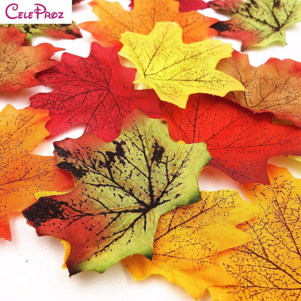 Maple Leaf Cloth Fake Autumn Leaves (100 pcs) Maple Leaf Cloth Fake Autumn Leaves (100 pcs)