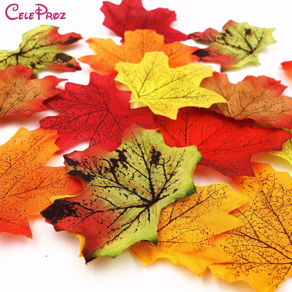Maple Leaf Cloth Fake Autumn Leaves (100 pcs) Maple Leaf Cloth Fake Autumn Leaves (100 pcs)