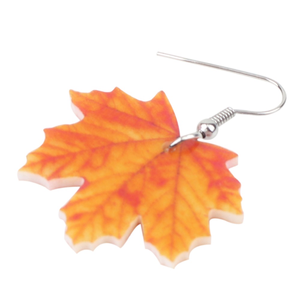 Maple Leaf Earrings Ladies Accessory