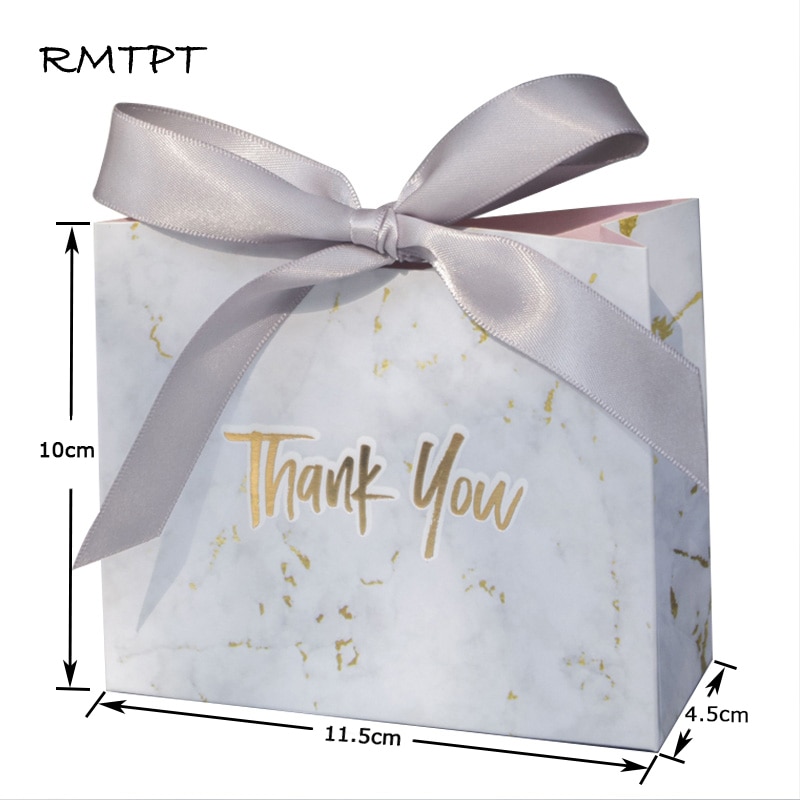 Marble Design Thank You Gift Box (Set of 20/50/100)