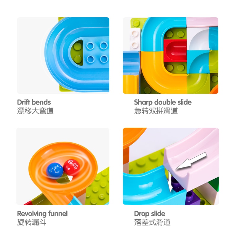 Marble Race Colorful Track Toy Marble Race Colorful Track Toy