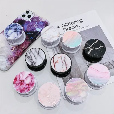 Marble Self-Adhesive Finger Phone Holder Marble Self-Adhesive Finger Phone Holder