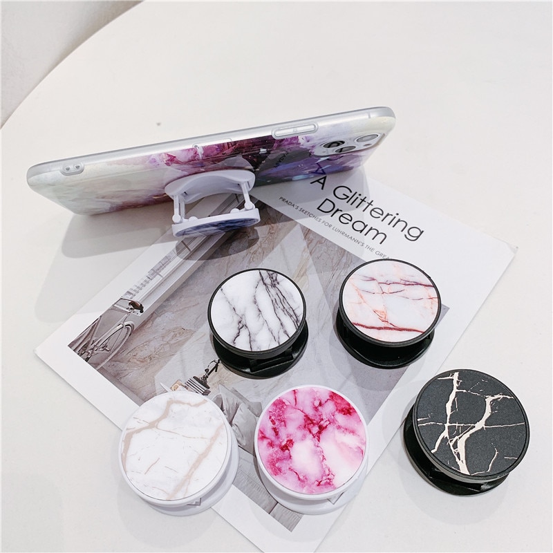 Marble Self-Adhesive Finger Phone Holder Marble Self-Adhesive Finger Phone Holder