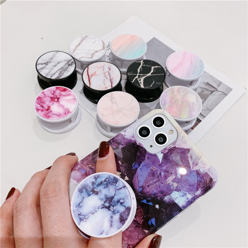 Marble Self-Adhesive Finger Phone Holder Marble Self-Adhesive Finger Phone Holder