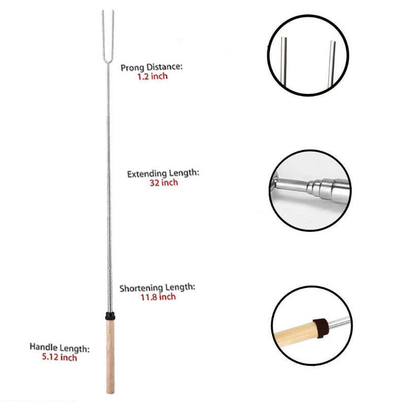 Marshmallow Roasting Sticks Extendable Forks Marshmallow Roasting Sticks Extendable Forks