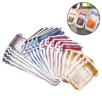 Mason Jar Bags Ziplock Storage Bag Mason Jar Bags Ziplock Storage Bag