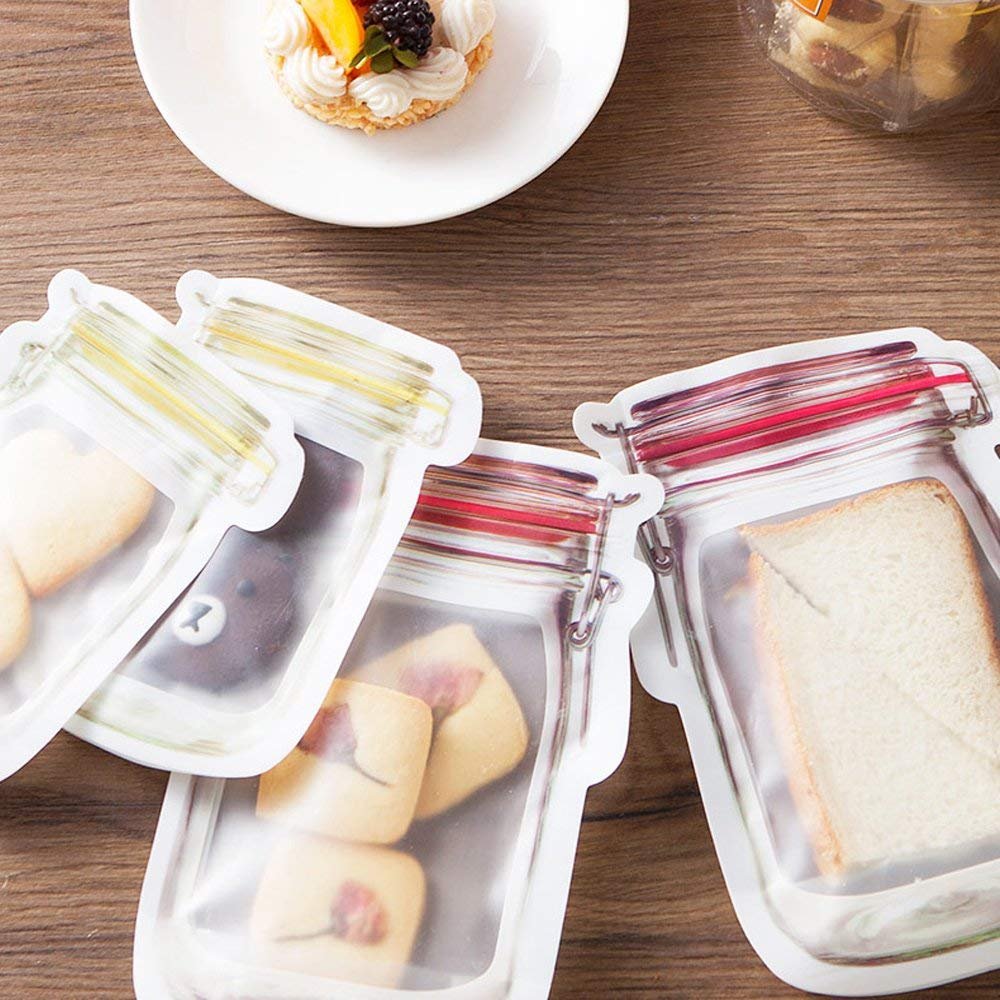 Mason Jar Bags Ziplock Storage Bag Mason Jar Bags Ziplock Storage Bag