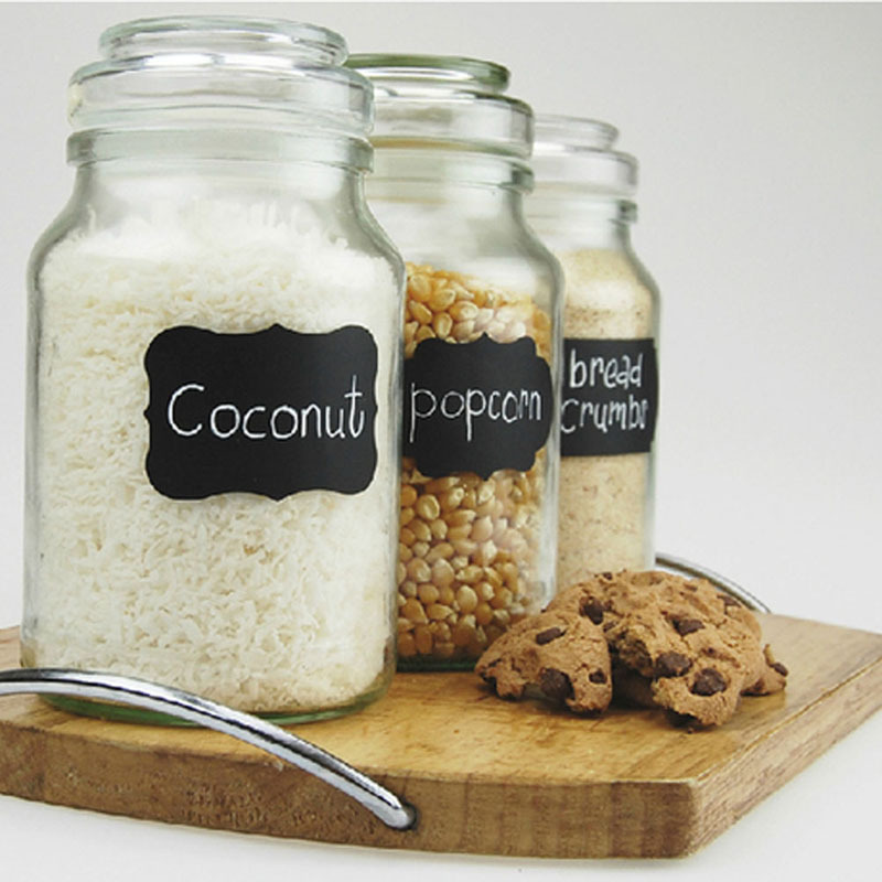 Mason Jar Chalkboard Labels (Set of 40)
