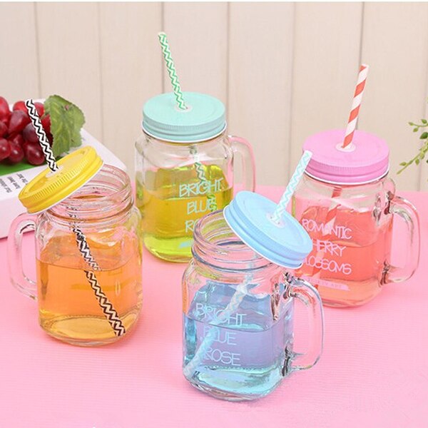 Mason Jar with Straw 15oz Mug Mason Jar with Straw 15oz Mug