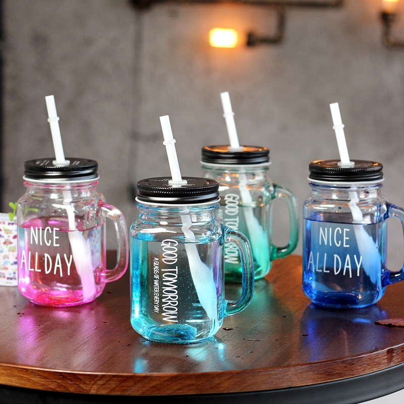 Mason Jars with Handle Drinking Cup Mason Jars with Handle Drinking Cup