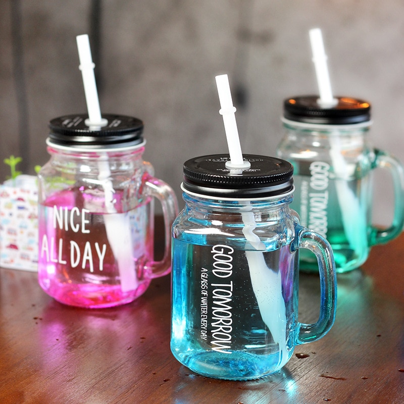 Mason Jars with Handle Drinking Cup Mason Jars with Handle Drinking Cup