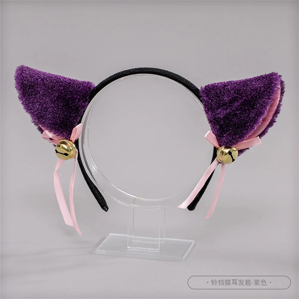 Masquerade Halloween Cat Ears Headwear Cosplay Cat Ear Anime Party Costume Bell Headwear Headband Hair Accessories Masquerade Halloween Cat Ears Headwear Cosplay Cat Ear Anime Party Costume Bell Headwear Headband Hair Accessories