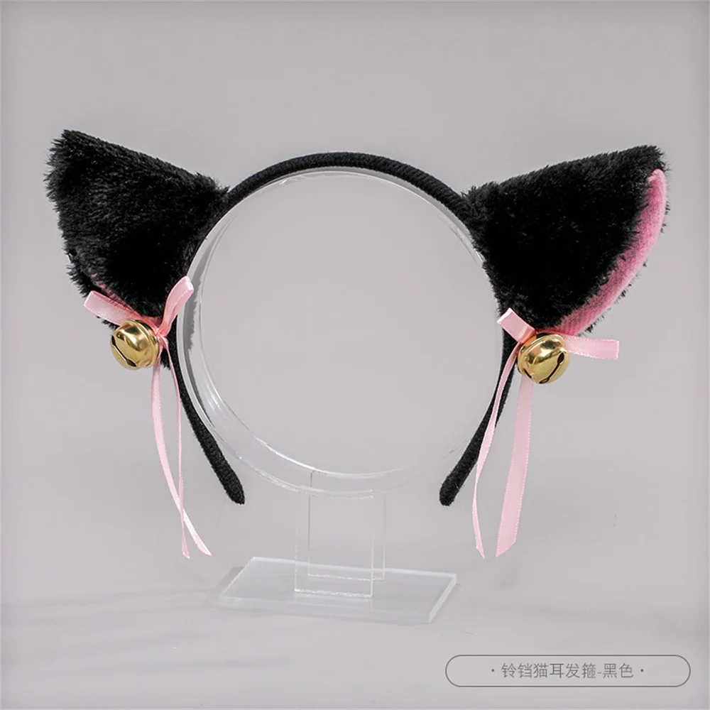 Masquerade Halloween Cat Ears Headwear Cosplay Cat Ear Anime Party Costume Bell Headwear Headband Hair Accessories Masquerade Halloween Cat Ears Headwear Cosplay Cat Ear Anime Party Costume Bell Headwear Headband Hair Accessories