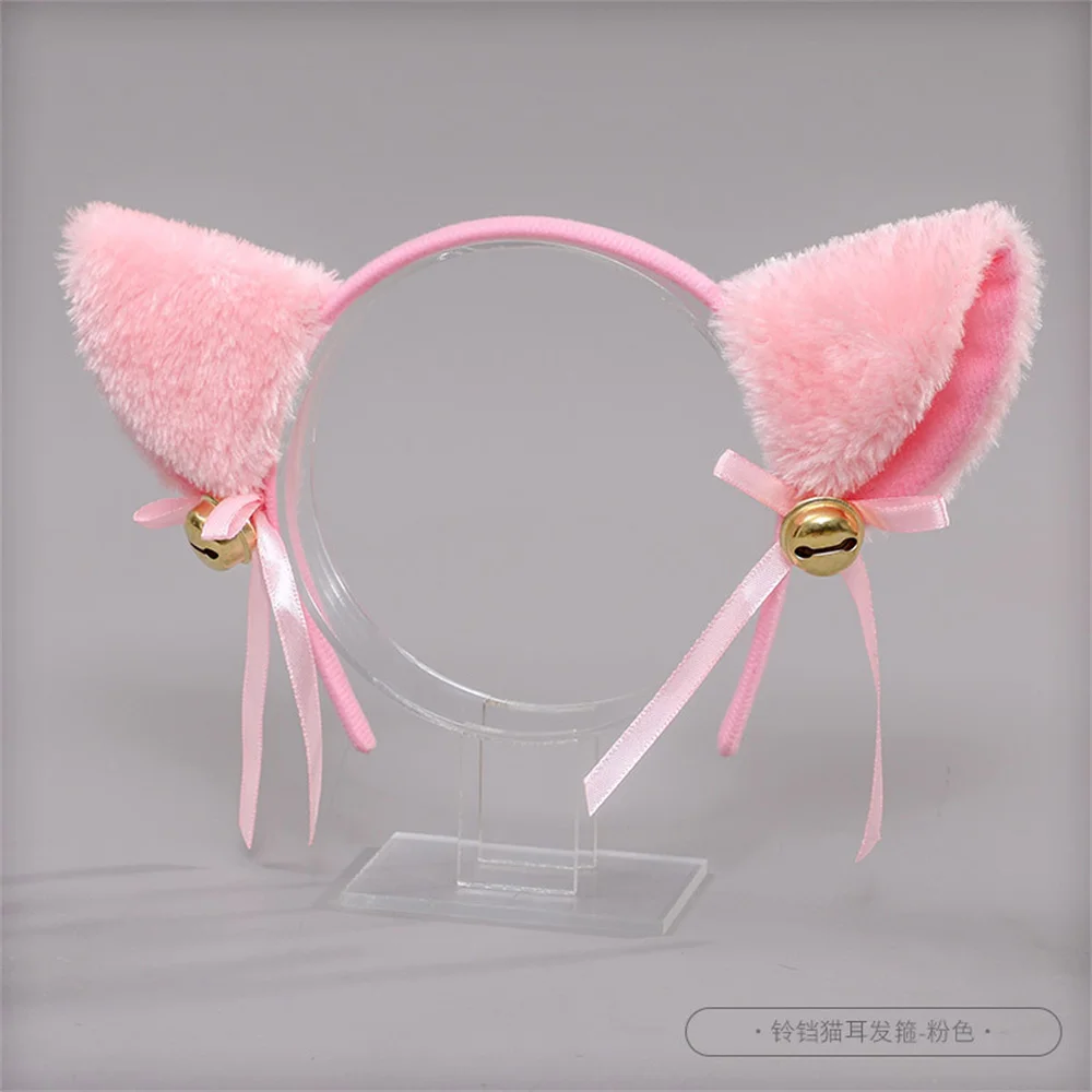 Masquerade Halloween Cat Ears Headwear Cosplay Cat Ear Anime Party Costume Bell Headwear Headband Hair Accessories Masquerade Halloween Cat Ears Headwear Cosplay Cat Ear Anime Party Costume Bell Headwear Headband Hair Accessories