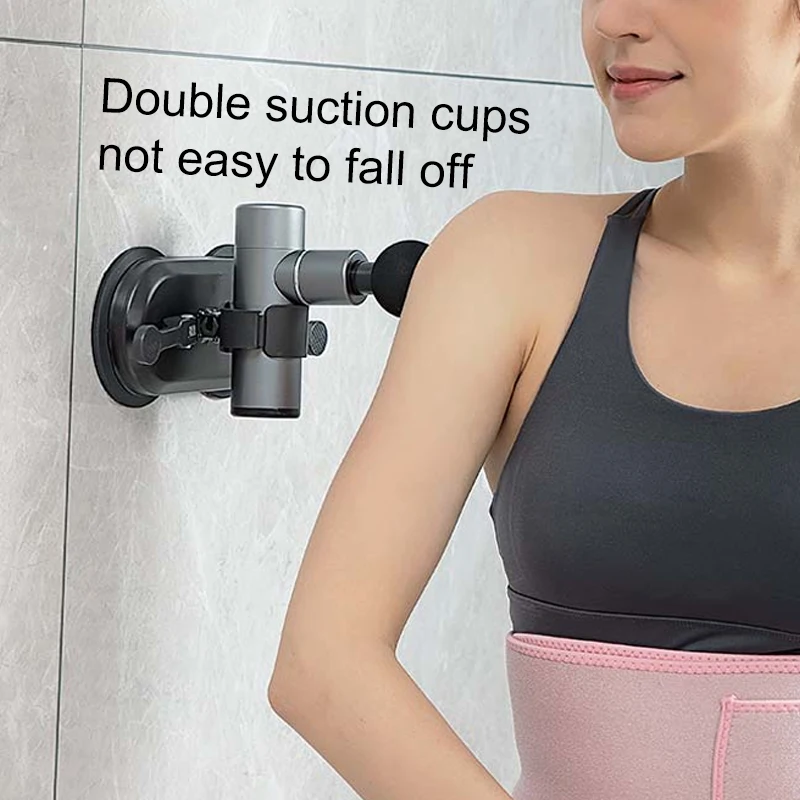 Massage Gun Bracket Double Suction Cups Strong Adsorption for Fascia Gun Bracket Massager Free Hands Massage Gun Bracket Double Suction Cups Strong Adsorption for Fascia Gun Bracket Massager Free Hands