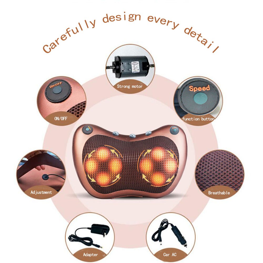 Massage Pillow Relaxation Therapy with Heater Massage Pillow Relaxation Therapy with Heater