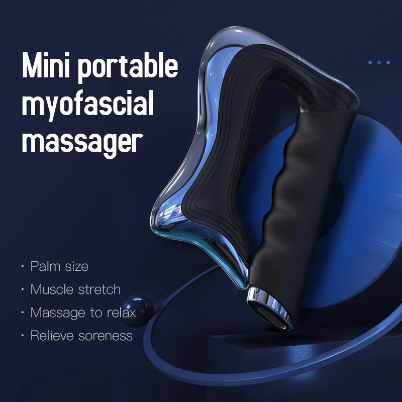Massager Gun Electric Guasha Scraper EMS Body Massager Muscle Pain Relief Microcurrent Leg Arm Neck Back Vibration