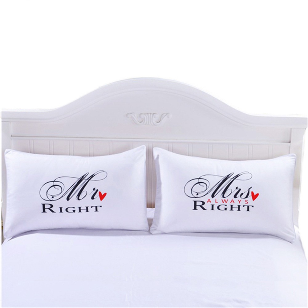 Matching Mr and Mrs Pillowcases (2pcs) Matching Mr and Mrs Pillowcases (2pcs)
