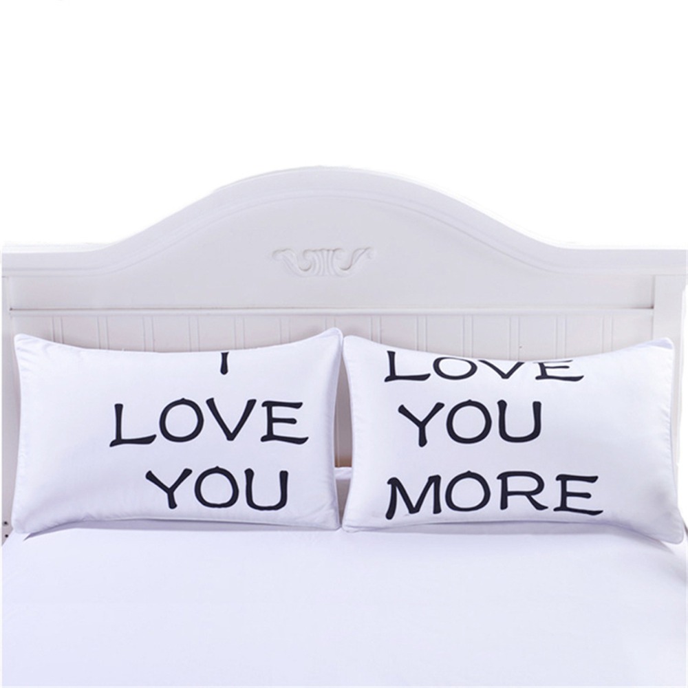 Matching Mr and Mrs Pillowcases (2pcs)