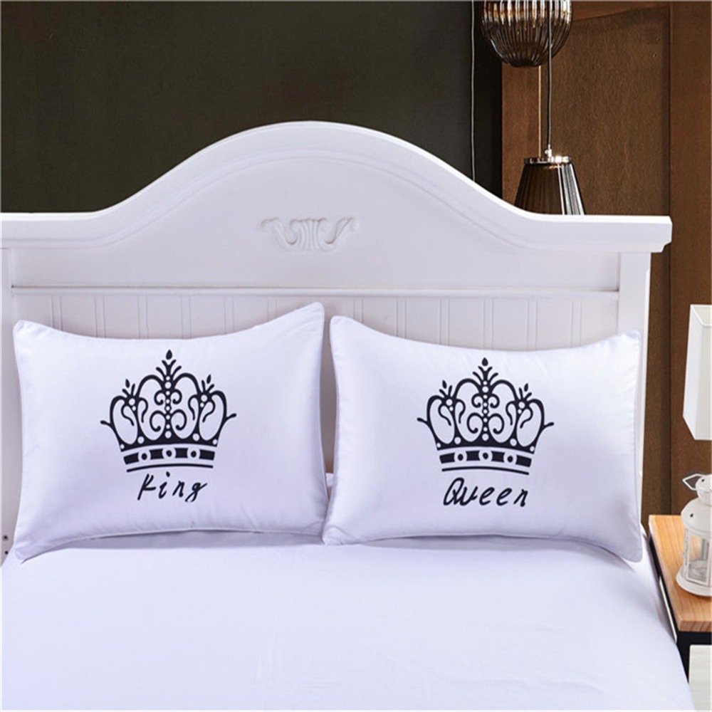 Matching Mr and Mrs Pillowcases (2pcs)