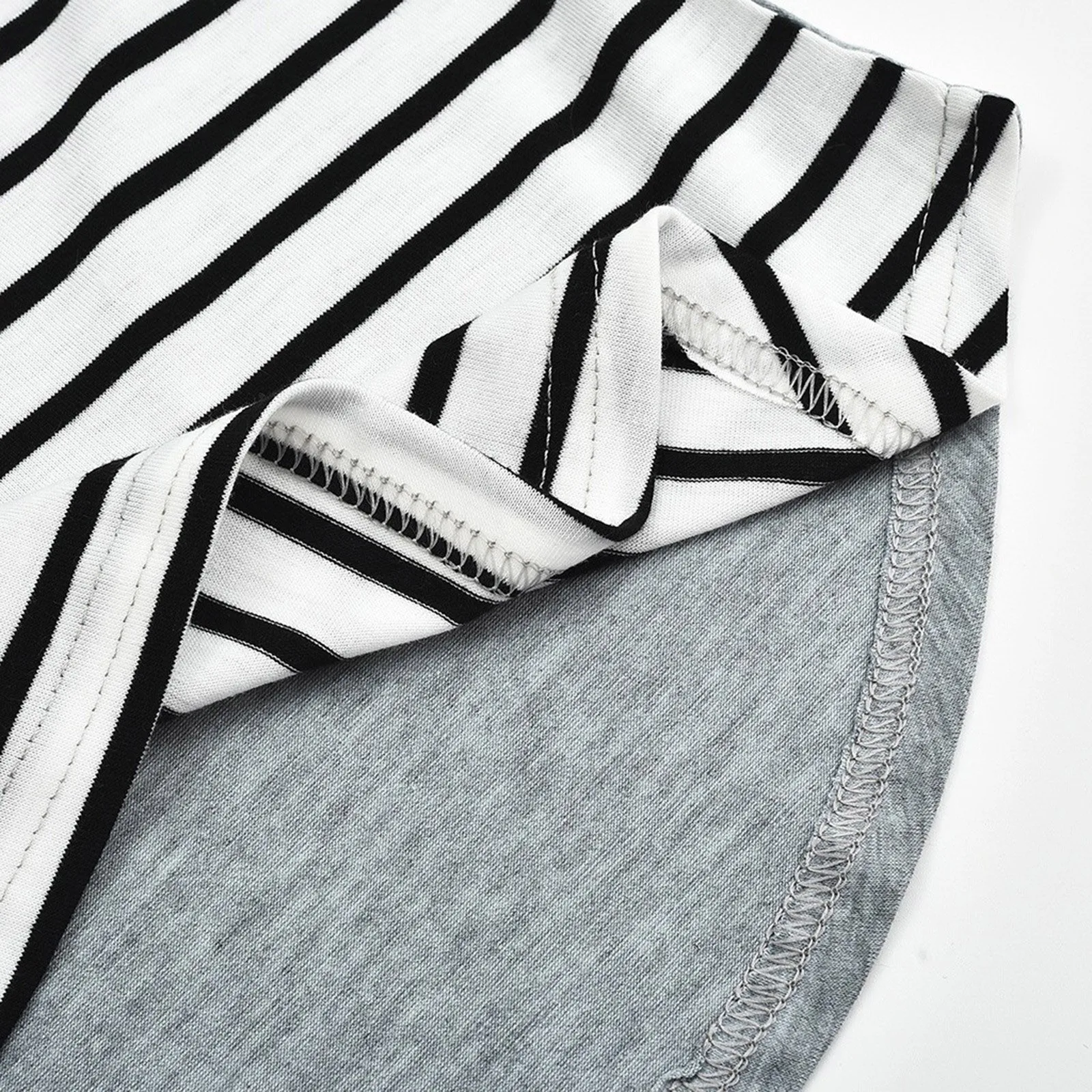Maternity Clothes Casual Tops Nursing For Breastfeeding T Shirt Striped Print Women Maternity Short Sleeve Maternity