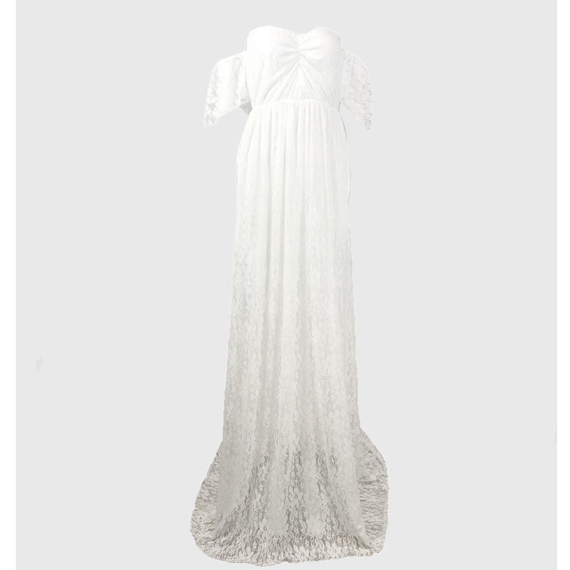 Maternity Maxi Dress Lace Gown