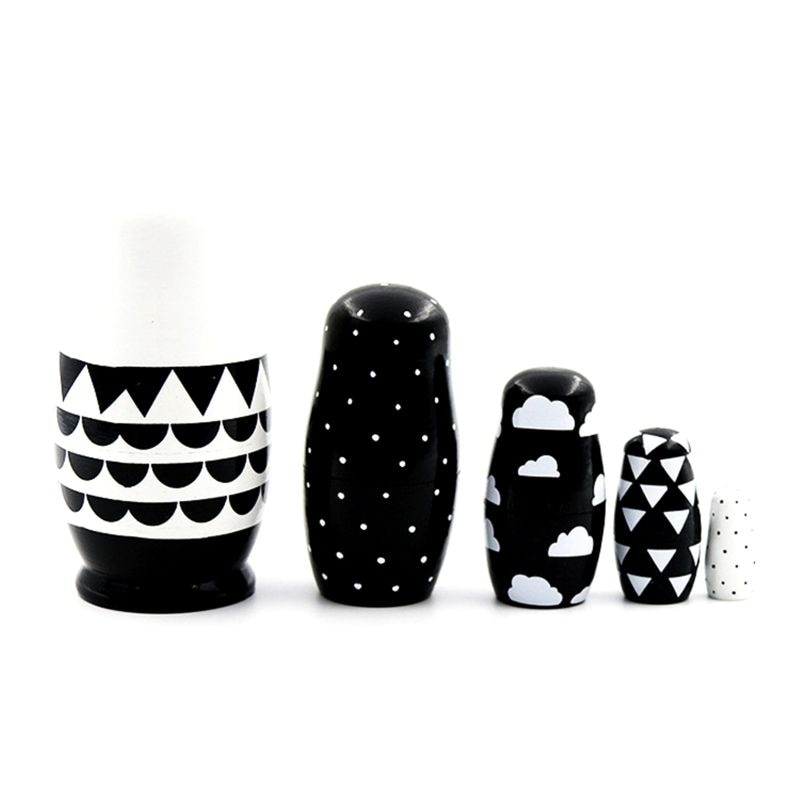 Matryoshka Nesting Dolls Wooden Decor (5 pcs)
