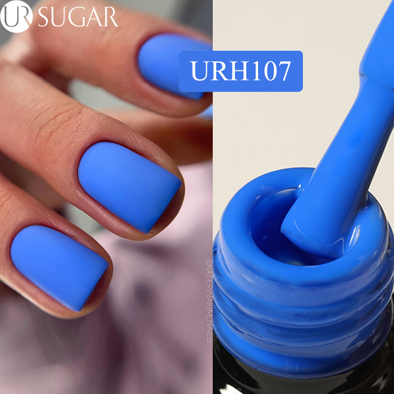 Matte Klein Blue Gel Nail Polish 7ml Glass Bottle Autumn Winter Deep Color Semi Permanent Soak Off UV LED Gel Manicure
