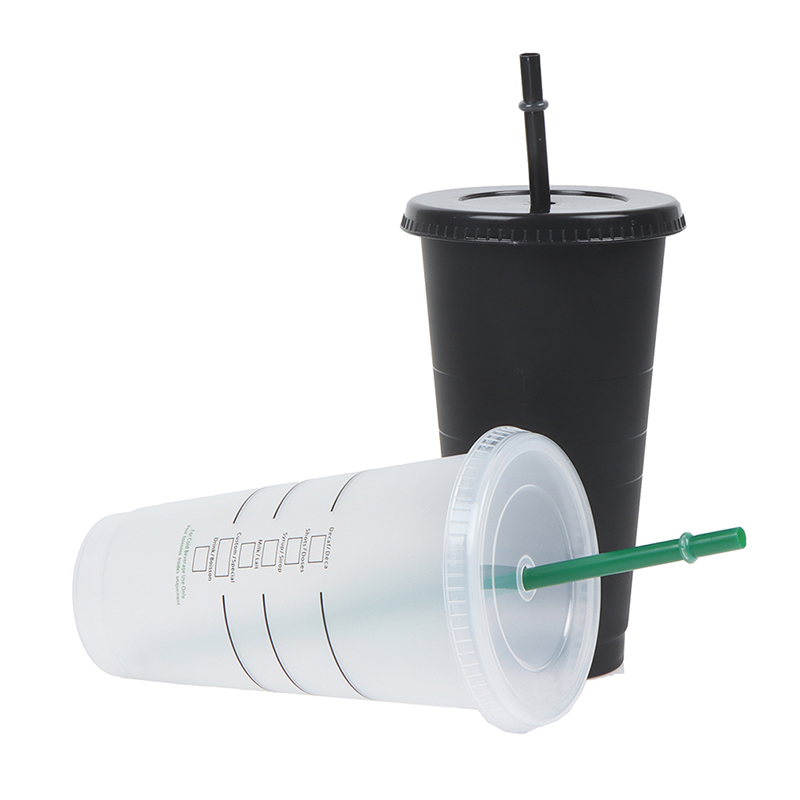 Matte Plastic Tumbler with Straw Matte Plastic Tumbler with Straw