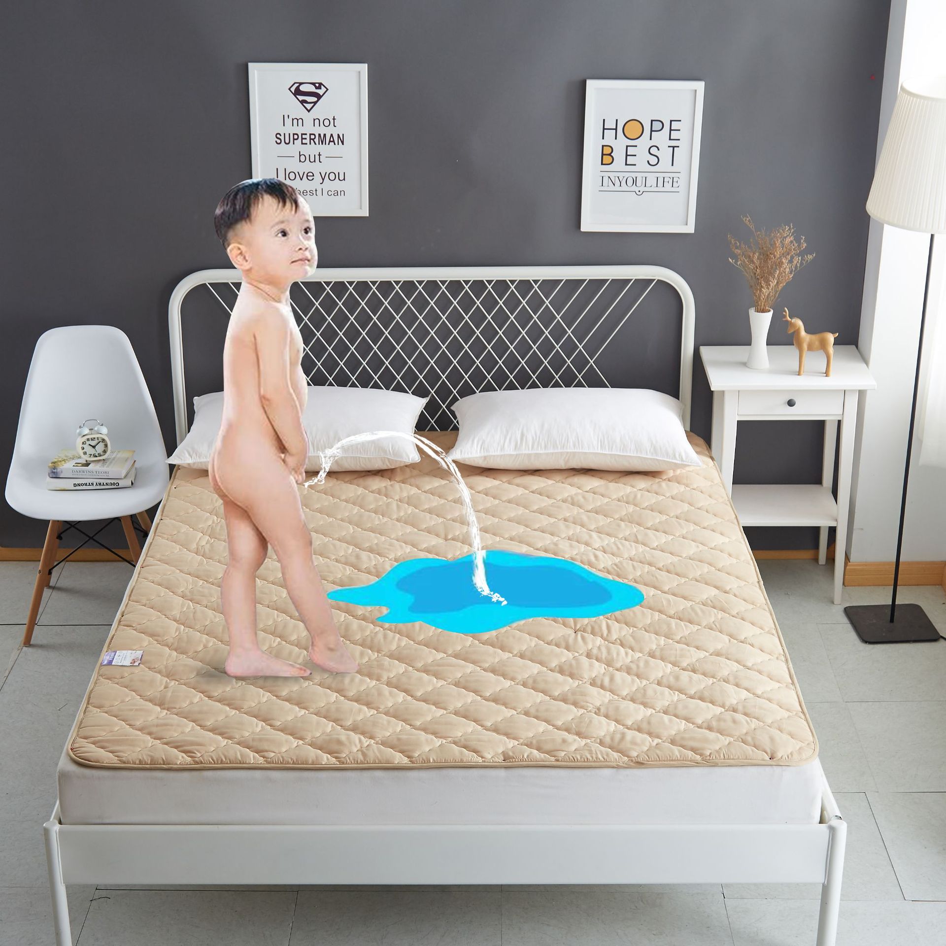 Mattress Pad Cover Waterproof Bed Topper Mattress Pad Cover Waterproof Bed Topper