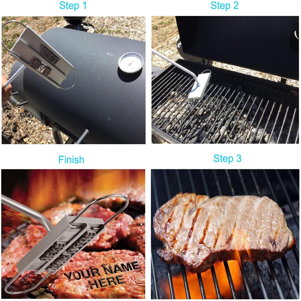 Meat BBQ Branding Iron