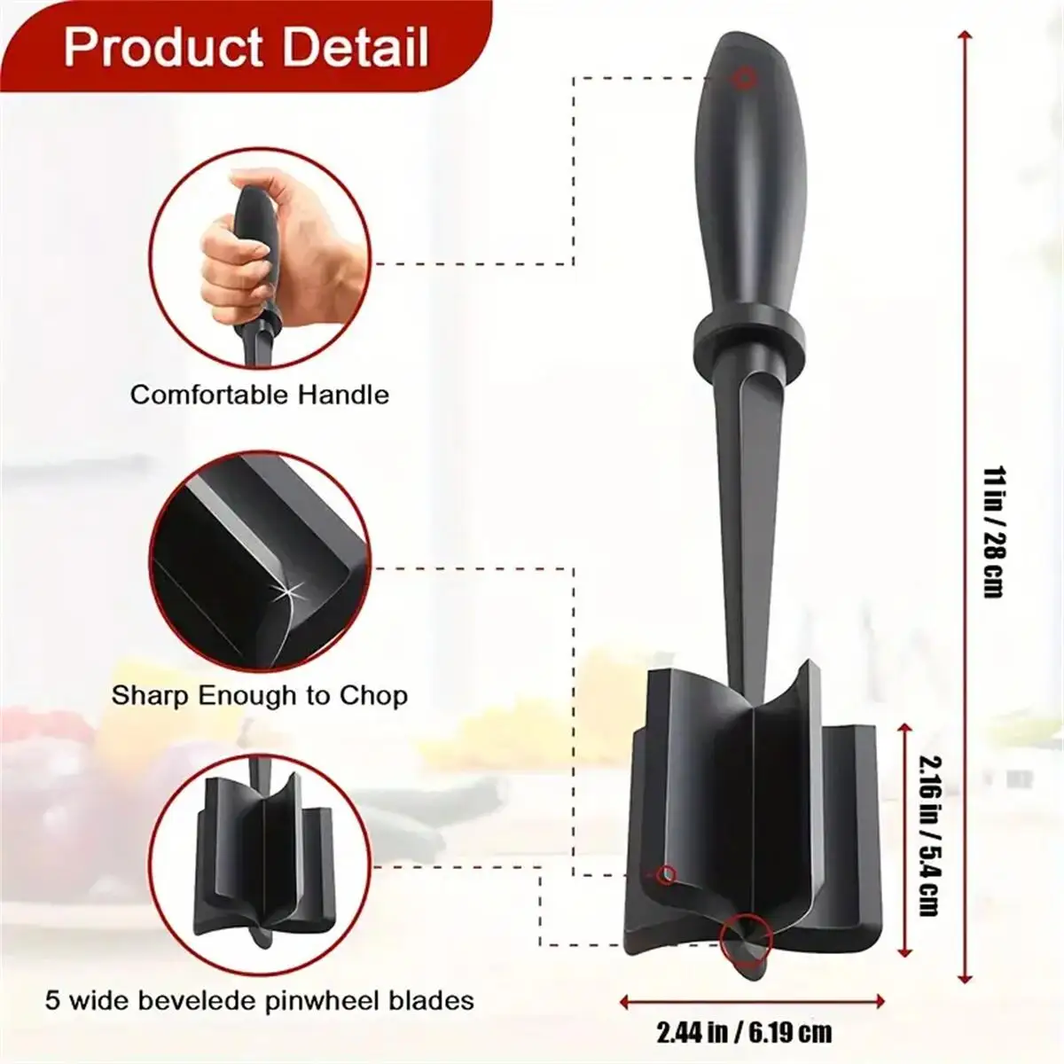 Meat Chopper, Meat Shredder, Heat Resistant Suitable For Hamburger Meat Ground Beef Smasher