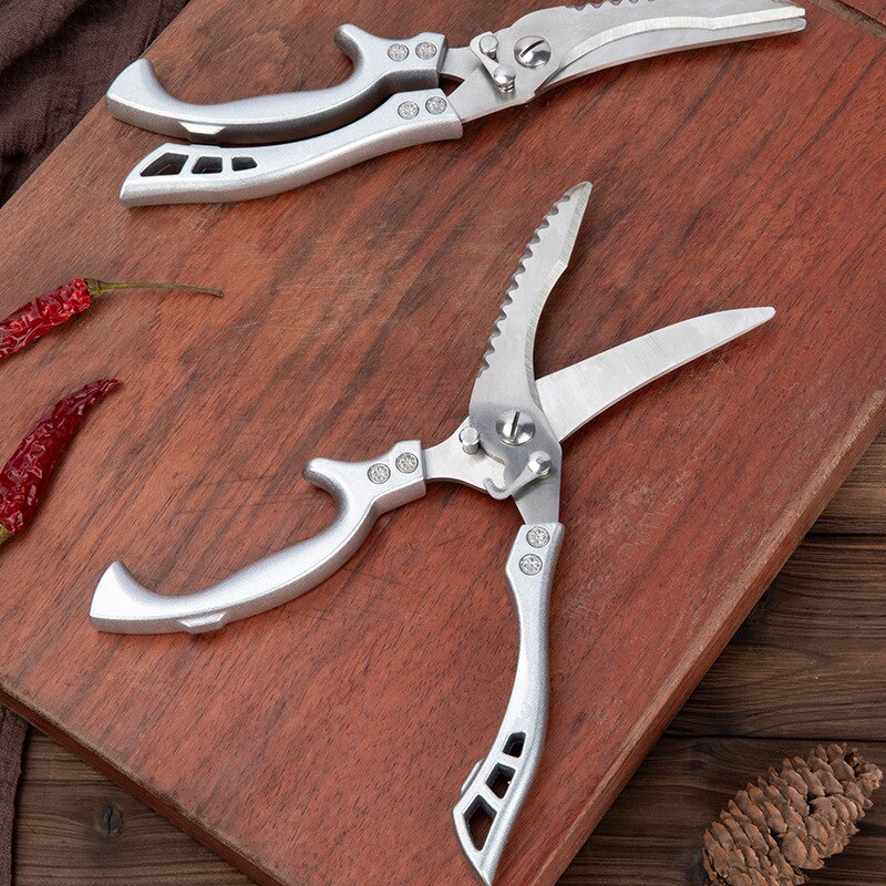 Meat Cutting Scissors with Scale Scraper