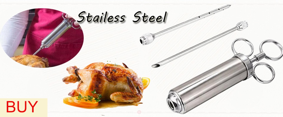 Meat Injector Marinade Syringe Kit