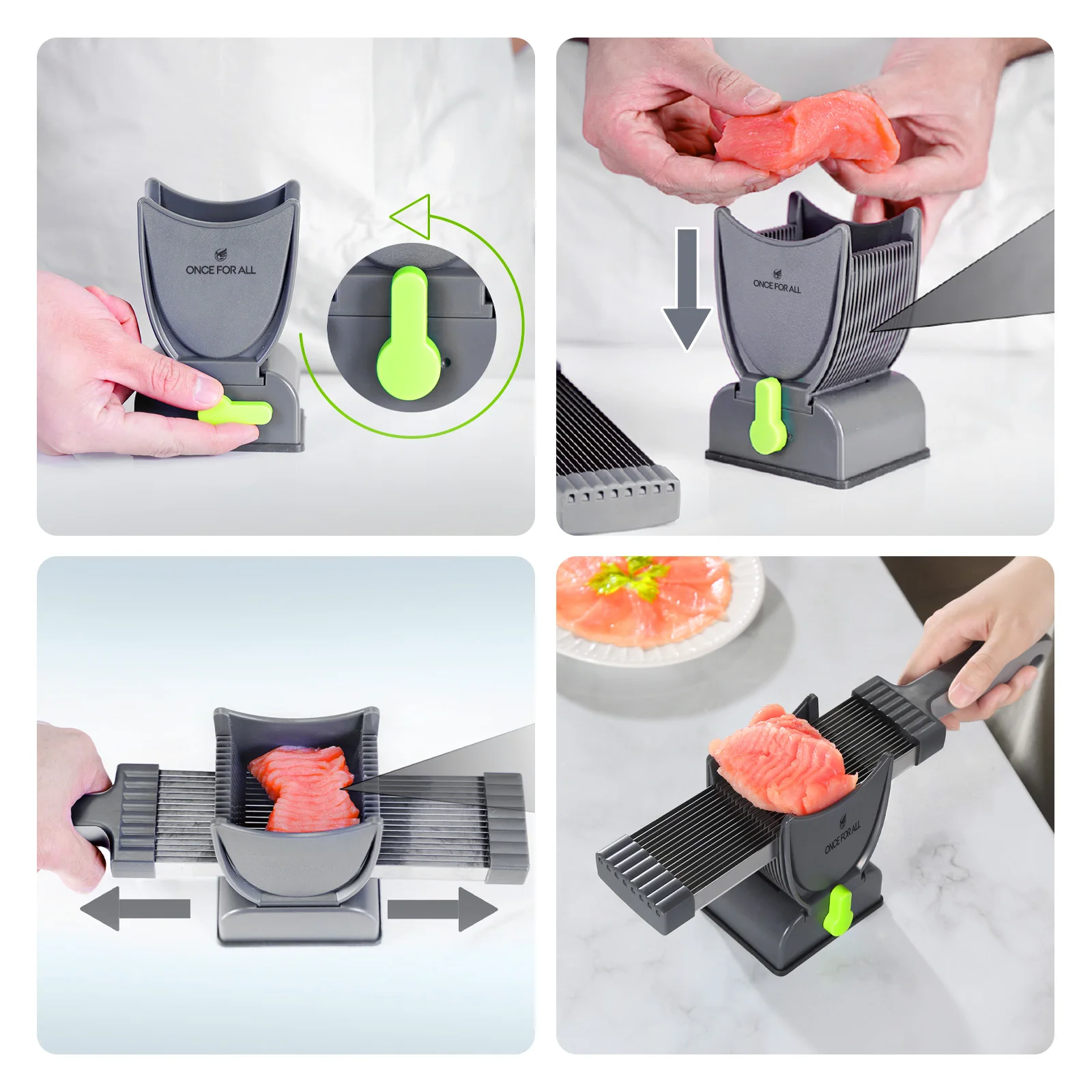 Meat Slicer and Knife Set for Meat Slicing , Manual Fresh Meat Cutter, Slicer for Beef, Pork, Chicken Breast Meat Slicer and Knife Set for Meat Slicing , Manual Fresh Meat Cutter, Slicer for Beef, Pork, Chicken Breast