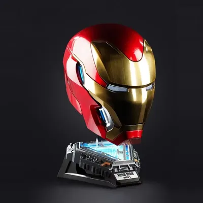 Mechahead Mk50 Jarvis Iron Man Helmet Luminous Voice Control Deformable Electric Opening Halloween Cos Mask Male Toys