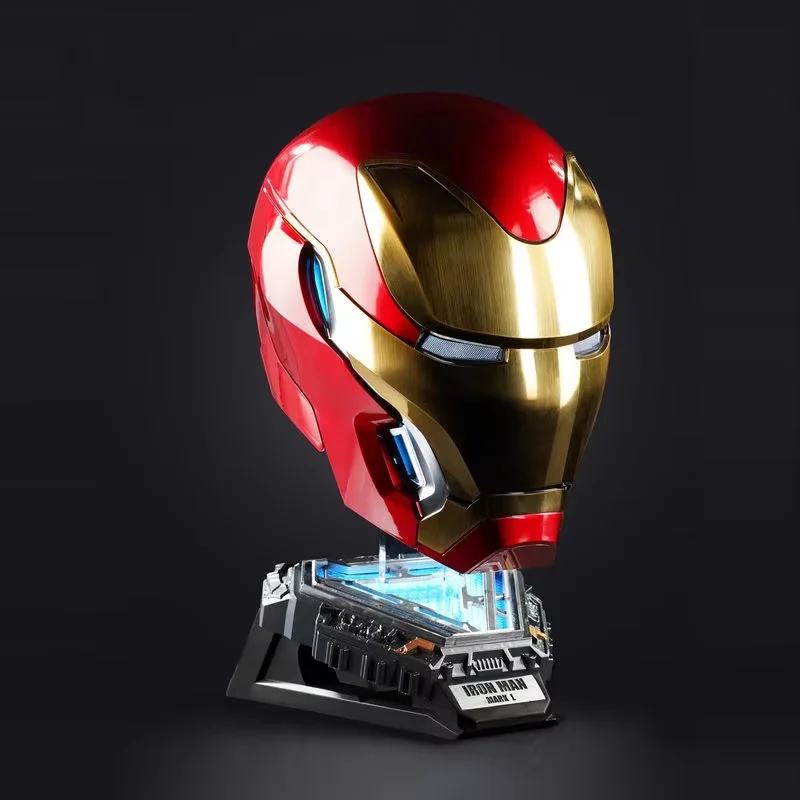 Mechahead Mk50 Jarvis Iron Man Helmet Luminous Voice Control Deformable Electric Opening Halloween Cos Mask Male Toys Mechahead Mk50 Jarvis Iron Man Helmet Luminous Voice Control Deformable Electric Opening Halloween Cos Mask Male Toys