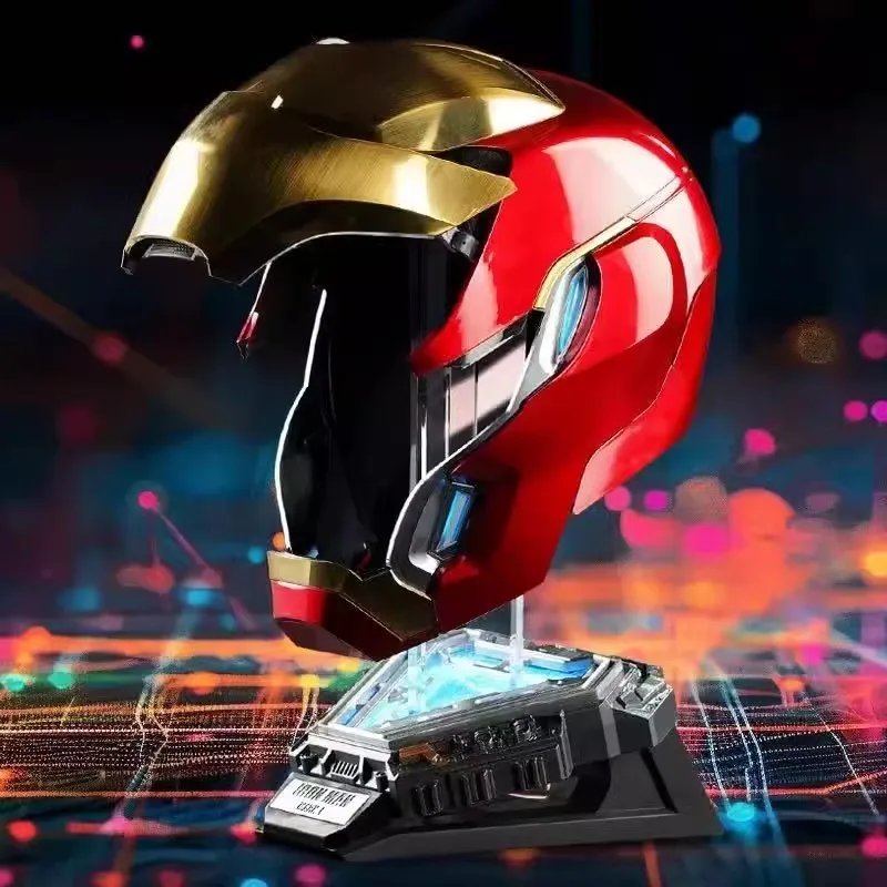 Mechahead Mk50 Jarvis Iron Man Helmet Luminous Voice Control Deformable Electric Opening Halloween Cos Mask Male Toys