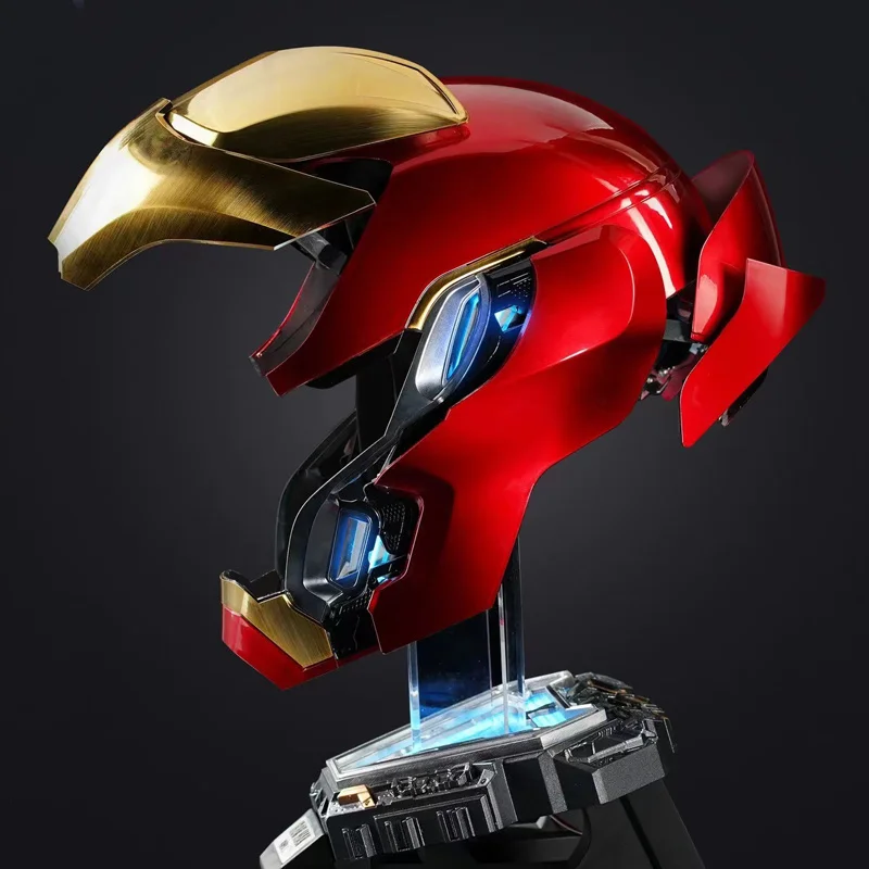Mechahead Mk50 Jarvis Iron Man Helmet Luminous Voice Control Deformable Electric Opening Halloween Cos Mask Male Toys