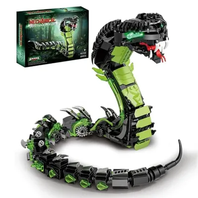 Mechanical Snake Building Blocks Sets 689Pcs STEM Technological Cobra Animals Model Bricks Toys for Kids Childrens Toys Mechanical Snake Building Blocks Sets 689Pcs STEM Technological Cobra Animals Model Bricks Toys for Kids Childrens Toys
